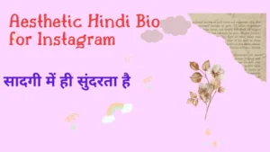 Read more about the article 250+ ✨ Aesthetic Hindi Bio for Instagram 2025