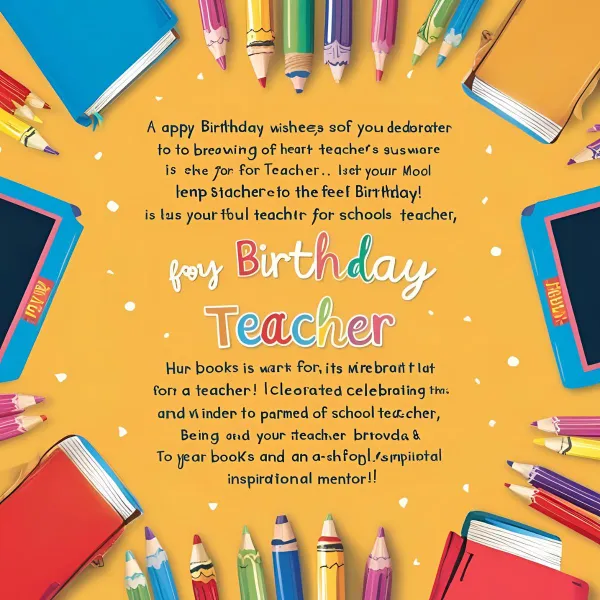 birthday wishes for teacher