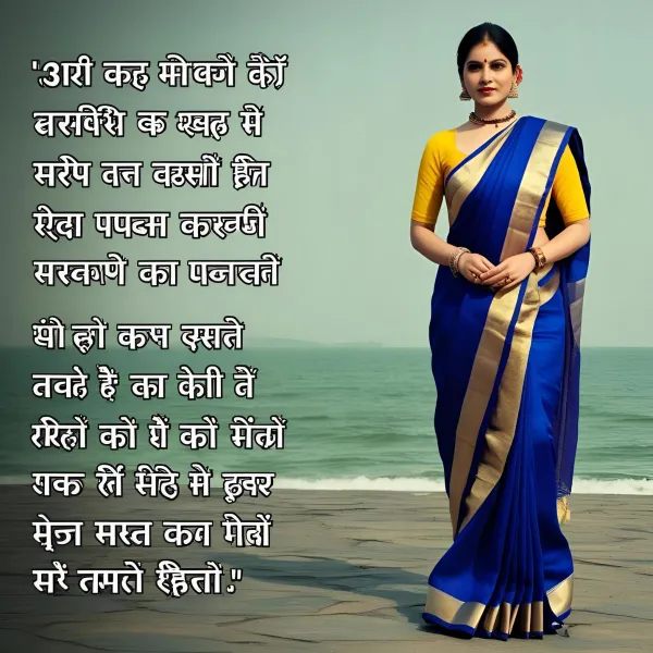 Funny Saree Captions in Hindi